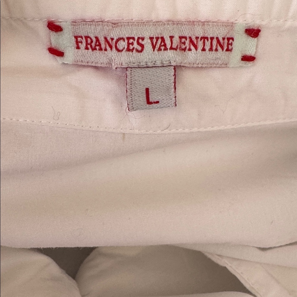 FRANCES VALENTINE Ellie Cropped Button-Front Shirt Size L - Picture 10 of 11